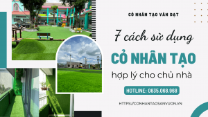 7 cách sử dụng cỏ nhân tạo hợp lý cho chủ nhà