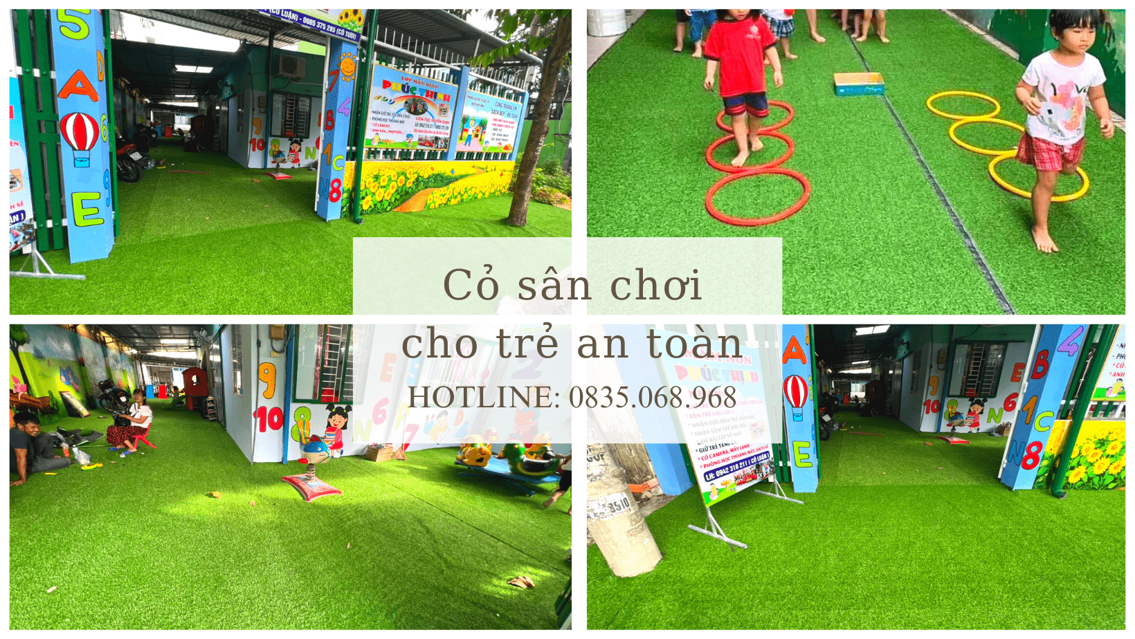 Cỏ nhân tạo hoàn toàn an toàn cho trẻ em: 8 lý do tại sao