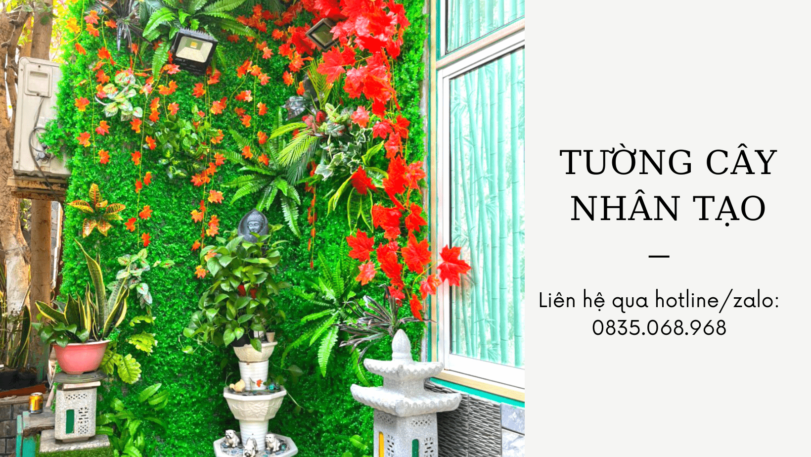 5 lý do tại sao nên lắp đặt một bức tường xanh nhân tạo trong khu vườn