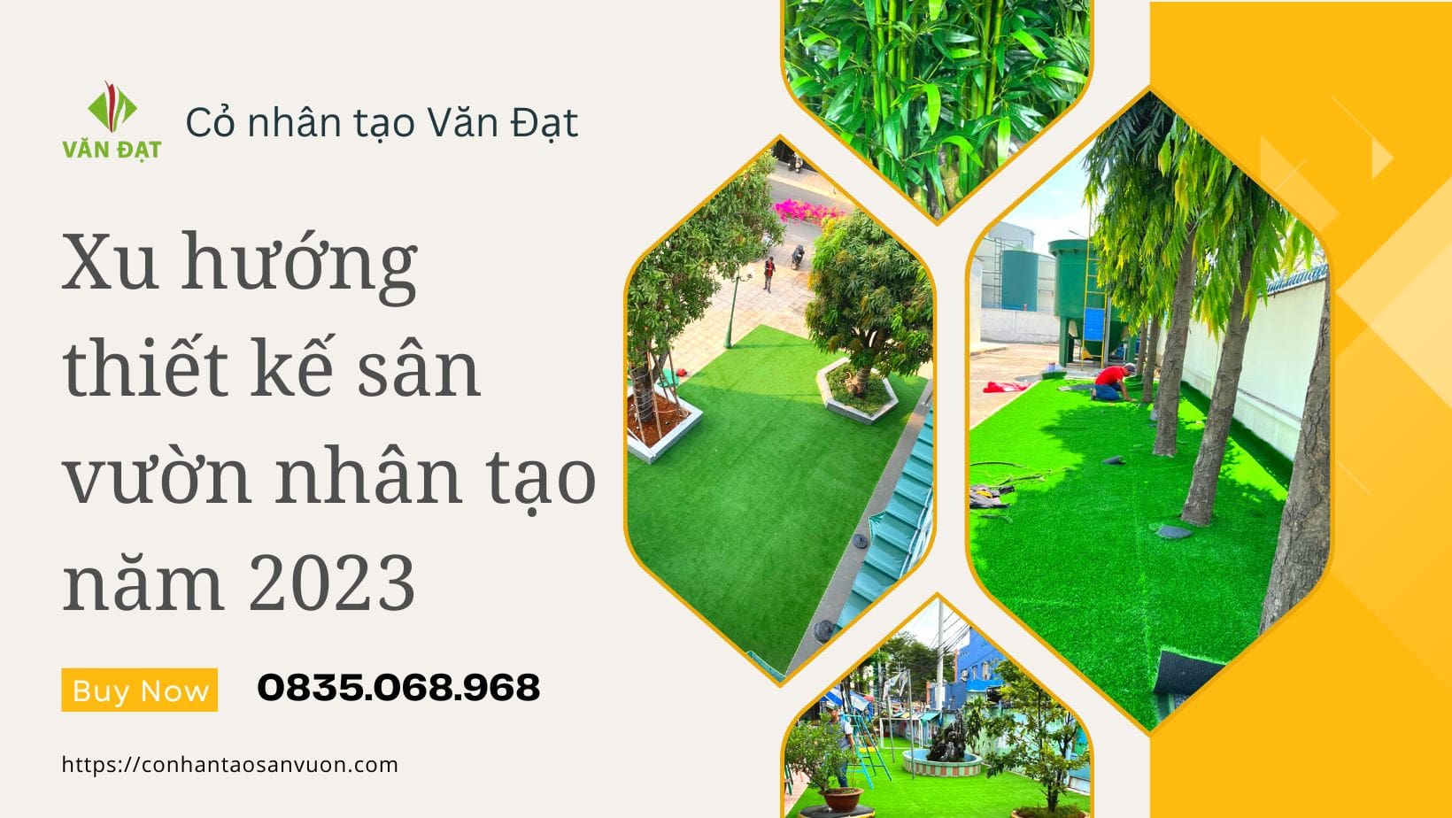 Xu hướng thiết kế sân vườn nhân tạo năm 2023