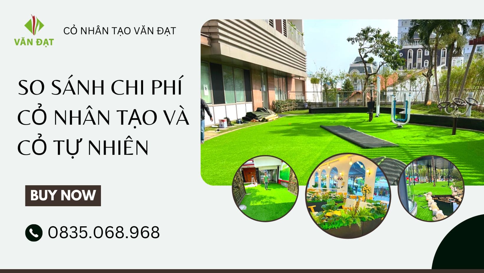 So sánh chi phí cỏ nhân tạo và cỏ tự nhiên