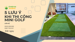 thi công mini golf
