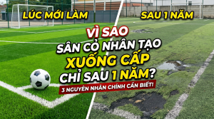 Vì Sao Nhiều Sân Cỏ Nhân Tạo Xuống Cấp Chỉ Sau 1 Năm Sử Dụng?